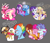 Size: 3500x3000 | Tagged: safe, artist:loryska, imported from derpibooru, applejack, cheese sandwich, daring do, discord, fluttershy, party favor, pinkie pie, quibble pants, rainbow dash, rarity, trixie, twilight sparkle, pony, bisexual, blushing, body pillow, bouquet, bridal carry, bridle, bushy brows, carrying, cheek kiss, cheesefavor, cheesepie, cloven hooves, colored hooves, crying, discoshy, ear fluff, female, floppy ears, flower, gay, gray background, harness, heart eyes, high res, kiss on the cheek, kissing, leonine tail, lesbian, male, mane six, partycheesepie, partypie, polyamory, quibbledash, rain, rarijack, reins, shipping, simple background, straight, tack, thick eyebrows, twixie, unshorn fetlocks, wet, wet mane, wingding eyes