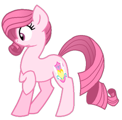 Size: 541x533 | Tagged: safe, artist:muhammad yunus, artist:tanahgrogot, imported from derpibooru, oc, oc only, oc:annisa trihapsari, earth pony, pony, base used, female, mare, not rarity, pink body, pink hair, simple background, solo, transparent background, vector