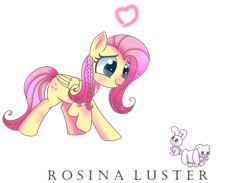 Size: 1920x1402 | Tagged: safe, artist:melanyoprisdraws, artist:opal_radiance, imported from derpibooru, fluttershy, pegasus, pony, rabbit, :t, alternate hairstyle, animal, braid, cute, female, heart, lip bite, mare, raised hoof, shyabetes, simple background, smiling, solo, sparkles, text, transparent background
