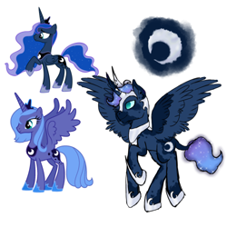 Size: 500x500 | Tagged: source needed, useless source url, safe, artist:valientminiatureobject, imported from derpibooru, princess luna, alicorn, pony, female, mare, redesign, s1 luna, simple background, white background