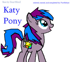 Size: 594x476 | Tagged: safe, artist:purrbabys, imported from derpibooru, earth pony, pony, blue text, cutie mark, female, katy perry, katy pony, mare, microphone, mlp style, open mouth, ponified, ponified celebrity, rainbow, simple background, stars, text, white background