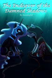 Size: 1280x1920 | Tagged: safe, artist:littletigressda, imported from derpibooru, nightmare moon, oc, alicorn, pony, cover art, fanfic, fanfic art, fanfic cover