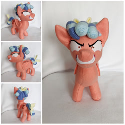 Size: 1024x1024 | Tagged: safe, artist:fleecefriendship, imported from derpibooru, cozy glow, pegasus, pony, evil grin, faic, grin, irl, photo, plushie, smiling, solo