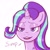 Size: 1200x1200 | Tagged: safe, artist:dorpapu, artist:jafsheep, imported from derpibooru, starlight glimmer, pony, unicorn, dialogue, lidded eyes, simp, smug, solo