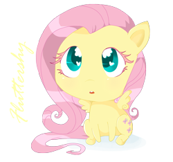 Size: 1920x1800 | Tagged: safe, artist:lorepeepsblue, imported from derpibooru, fluttershy, pegasus, pony, chibi, cute, daaaaaaaaaaaw, shyabetes, simple background, solo, transparent background, wingding eyes