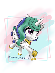 Size: 3456x4608 | Tagged: safe, artist:square#01, imported from derpibooru, princess celestia, alicorn, pony, my little pony: stop motion short, female, g4.5, pony life, solo