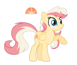 Size: 3977x3361 | Tagged: safe, artist:galaxyswirlsyt, imported from derpibooru, oc, oc only, oc:sun dawn, pegasus, pony, female, mare, offspring, parent:fire streak, parent:sunset shimmer, parents:sunsetstreak, show accurate, simple background, solo, transparent background