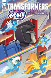 Size: 1318x2000 | Tagged: safe, artist:tonyfleecs, idw, imported from derpibooru, fleetfoot, rainbow dash, soarin', spitfire, pegasus, pony, spoiler:comic, spoiler:friendship in disguise, clothes, comic, cybertronian, decepticon, female, friendship in disguise, male, mare, stallion, starscream, starscream vs rainbow dash, the magic of cybertron, transformers, uniform, wonderbolts, wonderbolts uniform