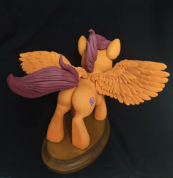 Size: 770x792 | Tagged: safe, artist:vita96, imported from derpibooru, scootaloo, pegasus, pony, butt, craft, photo, plot, scootabutt, sculpture, spread wings, wings