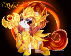 Size: 2500x1969 | Tagged: safe, artist:2pandita, imported from derpibooru, oc, oc only, oc:ophiuchus, pony, armor, crossover, female, mare, saint seiya, solo