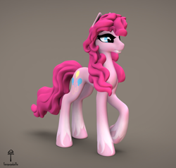 Size: 1515x1440 | Tagged: safe, artist:teonanakatle, imported from derpibooru, pinkie pie, pony, 3d, solo
