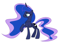 Size: 2561x1745 | Tagged: safe, artist:galaxyswirlsyt, imported from derpibooru, princess luna, pony, raised hoof, simple background, solo, transparent background