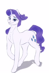 Size: 2000x3000 | Tagged: safe, artist:galinn-arts, imported from derpibooru, rarity, pony, unicorn, female, lidded eyes, looking at you, mare, simple background, solo, white background