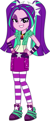 Size: 1449x3517 | Tagged: safe, artist:sketchmcreations, imported from derpibooru, aria blaze, equestria girls, rainbow rocks, clothes, commission, female, hand on hip, hands on hip, leggings, raised eyebrow, shoes, simple background, skirt, smiling, sneakers, solo, transparent background, vector