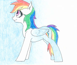 Size: 1024x869 | Tagged: safe, artist:friendshipishorses, imported from derpibooru, rainbow dash, pony, solo, traditional art