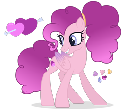 Size: 4600x4200 | Tagged: safe, artist:magicuniclaws, imported from derpibooru, pinkie pie, princess cadance, pegasus, pony, absurd resolution, female, fusion, mare, simple background, solo, transparent background