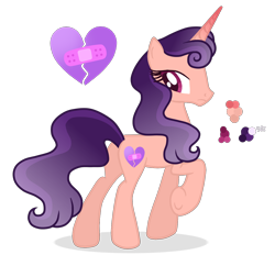 Size: 1400x1300 | Tagged: safe, artist:magicuniclaws, imported from derpibooru, oc, oc only, pony, unicorn, female, mare, offspring, parent:king sombra, parent:princess cadance, parents:somdance, simple background, solo, transparent background