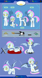 Size: 6752x12305 | Tagged: safe, artist:kyoshyu, imported from derpibooru, oc, oc only, oc:eclaircie clearing, bat pony, pony, absurd resolution, butt, female, filly, lying down, mare, plot, prone, reference sheet, solo