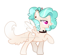 Size: 1280x1179 | Tagged: safe, artist:reptaurdrawsmlp, artist:tired-horse-studios, imported from derpibooru, oc, oc only, pegasus, pony, augmented tail, deviantart watermark, female, mare, obtrusive watermark, simple background, solo, transparent background, watermark