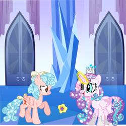 Size: 1280x1280 | Tagged: safe, imported from derpibooru, cozy glow, princess flurry heart, alicorn, pegasus, pony, a better ending for cozy, older, older cozy glow, older flurry heart