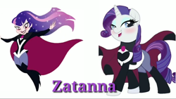 Size: 1280x720 | Tagged: artist needed, safe, imported from derpibooru, rarity, dc superhero girls, youtube link, zatanna