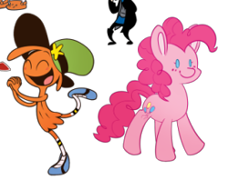 Size: 273x216 | Tagged: artist needed, source needed, safe, imported from derpibooru, pinkie pie, cropped, crossover, wander (wander over yonder), wander over yonder