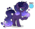 Size: 1872x1560 | Tagged: safe, artist:purplepotato04, imported from derpibooru, oc, oc only, pony, unicorn, female, magical lesbian spawn, mare, offspring, parent:princess luna, parent:tempest shadow, parents:tempestluna, simple background, solo, transparent background