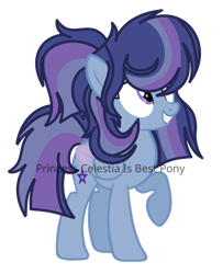 Size: 1600x1972 | Tagged: safe, artist:celestiaisbestponyyt, artist:pegasski, imported from derpibooru, oc, oc only, oc:blitz shine, pegasus, pony, base used, colored wings, female, mare, multicolored wings, offspring, parent:flash sentry, parent:twilight sparkle, parents:flashlight, ponytail, simple background, solo, transparent background, watermark, wings