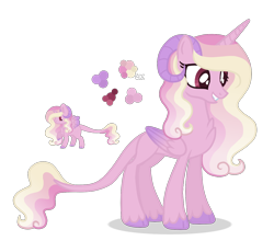 Size: 1300x1194 | Tagged: safe, artist:magicuniclaws, imported from derpibooru, oc, oc only, alicorn, hybrid, interspecies offspring, offspring, parent:discord, parent:princess cadance, parents:discodance, simple background, solo, transparent background
