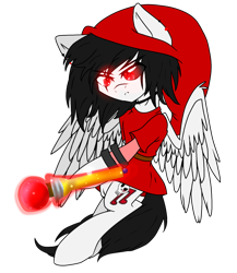 Size: 1300x1500 | Tagged: safe, alternate version, artist:juliet-gwolf18, imported from derpibooru, oc, oc only, pegasus, pony, background removed, clothes, cosplay, costume, flying, glowing eyes, hat, link, pegasus oc, scepter, simple background, solo, the legend of zelda, transparent background, wings