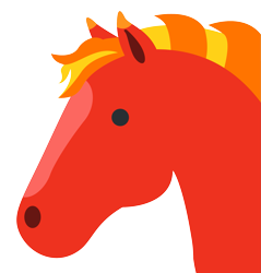 Size: 2101x2200 | Tagged: safe, artist:ragedox, imported from derpibooru, oc, oc:ragedox, horse, emoji, red skin, simple background, vector