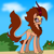 Size: 4120x4120 | Tagged: safe, artist:ragedox, imported from derpibooru, oc, oc:blazing smart, kirin, pony, brown mane, flower, glasses, leader, old art, old drawing, pink eyes, scales, simple background