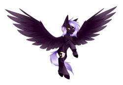 Size: 4100x2836 | Tagged: safe, artist:fluxittu, imported from derpibooru, oc, oc only, oc:cloudy night, pegasus, pony, female, high res, mare, simple background, solo, transparent background