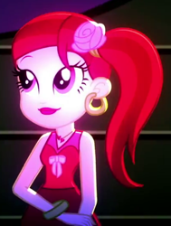 Size: 404x533 | Tagged: safe, edited screencap, imported from derpibooru, screencap, rose heart, a photo booth story, eqg summertime shorts, equestria girls, cropped, solo