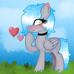 Size: 768x768 | Tagged: safe, artist:misty__luv, imported from derpibooru, oc, oc only, pegasus, pony, base used, cute, rain, soft, solo