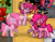 Size: 671x525 | Tagged: safe, imported from derpibooru, pinkie pie, oc, oc:harmony star, pony, pony town, dancing, harmonycon, jumping