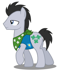 Size: 5500x7000 | Tagged: safe, artist:mundschenk85, imported from derpibooru, lucky clover, earth pony, pony, absurd resolution, background pony, bandana, male, show accurate, simple background, stallion, transparent background, vector, weather team