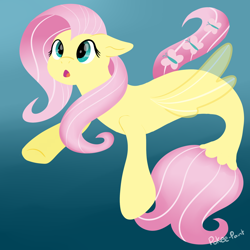 Size: 2000x2000 | Tagged: safe, artist:pokee-paint, imported from derpibooru, fluttershy, pegasus, pony, seapony (g4), clothes, crepuscular rays, cute, dorsal fin, female, fin wings, fish tail, flowing mane, flowing tail, green eyes, ocean, open mouth, seaponified, seapony fluttershy, see-through, shyabetes, signature, solo, species swap, swimming, tail, underwater, water, watershy, wings