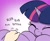 Size: 1654x1360 | Tagged: safe, artist:doublewbrothers, twilight sparkle, human, pony, unicorn, bellyrubs, cropped, cute, dialogue, eyes closed, female, hand, horn, mare, offscreen character, simple background, smiling, solo focus, text