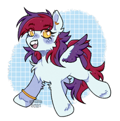 Size: 612x618 | Tagged: source needed, safe, artist:blissful dreams, imported from derpibooru, oc, oc only, oc:sarif, pegasus, pony, chest fluff, female, fluffy, simple background, solo, transparent background, two toned wings, wings