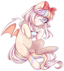 Size: 457x507 | Tagged: safe, artist:shiromidorii, imported from derpibooru, oc, oc only, oc:starship, bat pony, pony, female, mare, simple background, solo, transparent background