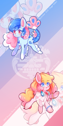 Size: 720x1440 | Tagged: safe, artist:凸凸, imported from derpibooru, oc, oc:electronia, oc:lyre wave, china, mascot, qingdao, qingdao brony festival