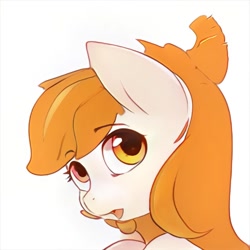 Size: 1024x1024 | Tagged: safe, artist:thisponydoesnotexist, imported from derpibooru, pony, ai content, ai generated, generator:thisponydoesnotexist, neural network, simple background, solo, white background