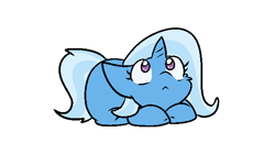 Size: 600x335 | Tagged: safe, artist:zutcha, imported from derpibooru, trixie, pony, unicorn, cute, diatrixes, female, mare, ponyloaf, simple background, solo, white background