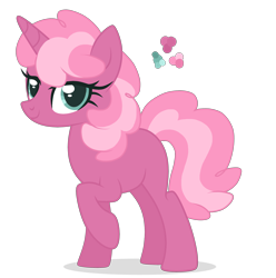 Size: 2400x2418 | Tagged: safe, artist:magicuniclaws, imported from derpibooru, oc, oc only, pony, unicorn, female, magical lesbian spawn, mare, offspring, parent:cheerilee, parent:pinkie pie, simple background, solo, transparent background