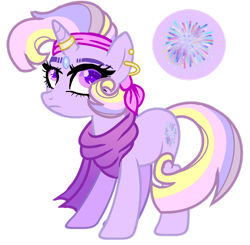 Size: 1280x1252 | Tagged: safe, artist:princess-kitsune-tsu, artist:venomous-cookietwt, imported from derpibooru, oc, oc only, pony, unicorn, base used, ear piercing, earring, female, jewelry, magical lesbian spawn, mare, offspring, parent:trixie, parent:twilight sparkle, parents:twixie, piercing, simple background, solo, transparent background