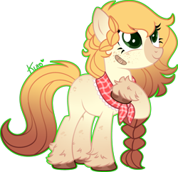 Size: 2364x2290 | Tagged: safe, artist:kurosawakuro, imported from derpibooru, oc, oc only, earth pony, pony, base used, female, high res, mare, offspring, parent:applejack, parent:trouble shoes, parent:troubleshoes clyde, parents:troublejack, simple background, solo, transparent background