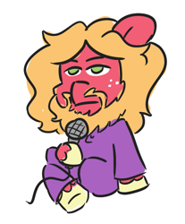 Size: 815x983 | Tagged: safe, artist:threetwotwo32232, imported from derpibooru, big macintosh, earth pony, pony, beard, facial hair, male, microphone, stallion