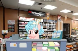 Size: 1031x668 | Tagged: safe, artist:seth mealy, imported from derpibooru, cozy glow, pony, 7 eleven, irl, photo, ponies in real life, shop