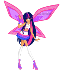 Size: 2265x2648 | Tagged: safe, artist:iikiui, imported from derpibooru, twilight sparkle, alicorn, fairy, human, equestria girls, believix, boots, clothes, crossover, fairy wings, fairyized, high heel boots, high heels, pink wings, purple shoes, shoes, simple background, socks, solo, sparkly wings, transparent background, twilight sparkle (alicorn), wings, winx, winx club, winxified